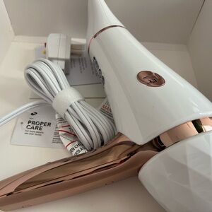 T3 Luxe White and Rose Gold Hair Dryer